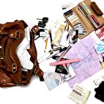 Fourth pic of Lusty brunette doll Angelica Saige is naked pressing tits and burning from sex desire