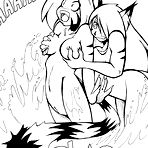 Second pic of Black-White - Furry porn comics