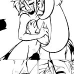 Third pic of Black-White - Furry porn comics