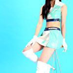 Second pic of Tsukasa Arai Asian is sexy steward in short skirt and long boots