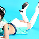 Fourth pic of Tsukasa Arai Asian is sexy steward in short skirt and long boots