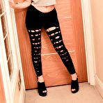 First pic of Ava Dalush in Ripped Leggings