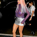 Second pic of Rita Ora nude tits under see through top at The El Rey