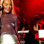 Fourth pic of Rita Ora nude tits under see through top at The El Rey