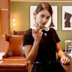 Fourth pic of Uma Jolie in a Black Uniform