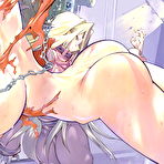 Third pic of Babe in hentai bdsm porn gets ravaged by a huge cock