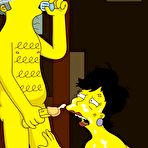 Fourth pic of Simpsons - Moe fucks blonde woman at the bar