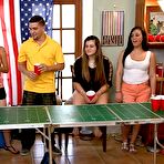 First pic of Raunchy group sex session with naughty Sadie Santana and her kinky friends heavily fucking