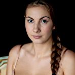 First pic of Brunette slut Connie Carter approaches trimmed cunt to camera and packs it with the toy