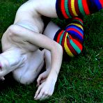 Second pic of PinkFineArt | Amelie hairy outside yoga from Hippie Goddess