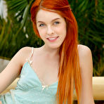First pic of Amarna Miller Spanish Redhead Removes Blue Lingerie