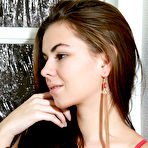 First pic of Karolina Young Busty Ukrainian Strips Naked by her Patio Doors