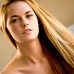 Second pic of Bailey Rayne Soft Natural Blonde in Sexy Blue Lace Lingerie