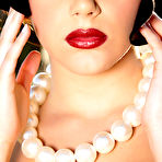 Second pic of Valentina Nappi Classic Busty Brunette with Classic Car