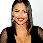 Second pic of Francia Raisa sexy cleavage in black dress