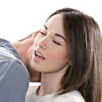 First pic of Shaved pussy hole and the hottest mouth of Emily Grey are worshipping big fat cock
