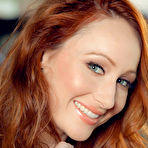 First pic of Crystal Clark Shapely Redhead Pops Off Sheer Lingerie