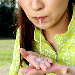 Fourth pic of Erika Hiramatsu is on her knees getting a cock sloppy | JapanHDV