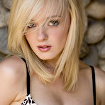 First pic of Kenze Thomas Unveils Soft Boobs Against Hard Stone Wall