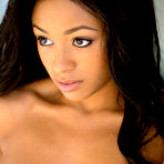 Second pic of Anya Ivy Busty Ebony Babe Drops Frilly Lingerie