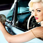 First pic of Jenna Ivory Hot Blonde Gets Naked in Classic T-Bird