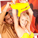 Third pic of Beautiful legal age teen Kyleigh Ann is beading her very sweet pussy on the hard rod