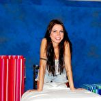 First pic of Skinny legal teen Micah Moore rides dick in her tight pussy at the massage studio