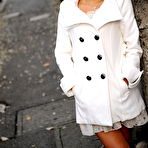 Fourth pic of Hot girl You Shiraishi poses outdoor in coat | Japan HDV