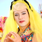 Third pic of Wild Rino Asuka provokes on tv with uniform | Japan HDV