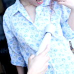 Second pic of Cute babe tries out vibrator on pussy outdoor | Japan HDV