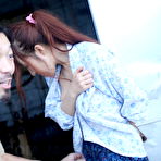 Fourth pic of Cute babe tries out vibrator on pussy outdoor | Japan HDV