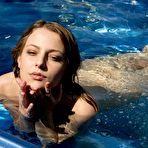 Third pic of Petite Girl Having Fun in the Outdoor Jacuzzi