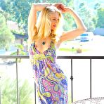 Second pic of Exciting outdoor softcore with blonde teaser Bella Bends flashing the nude intimacy