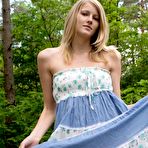 First pic of Blonde Takes off her Dress in the Woods
