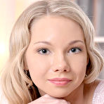 First pic of Sex Previews - Olli blonde russian beauty plays with a black dildo in a pink nightie