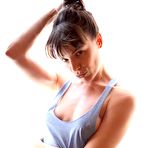 Second pic of Brunette girls Dana DeArmond, Gabriella, Skin and Sarah show their butts upskirts