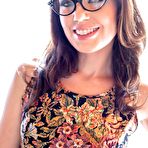 First pic of Hottest brunette gadget Sarah Shevon is exposing her body in black bra and stockings