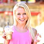 Second pic of Athletic teen Krystal nude in public for first time at PinkWorld Blog