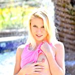 Fourth pic of Athletic teen Krystal nude in public for first time at PinkWorld Blog