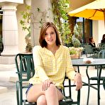 First pic of Casually cute teen Molly teasing outdoors at PinkWorld Blog