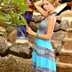 First pic of Beautiful blonde Krystal Boyd is turning here and there showing off nudity outdoor
