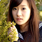 Second pic of Teen Kana Yuuki is schoolgirl with nice face and slender figure