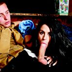 Third pic of Guy produces loads of fresh cum fucking the busty Louise Jenson and Paige Turnah