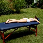 First pic of Janice Griffith and Kacy Lane both playing horny lesbian game with huge sex machine outdoor