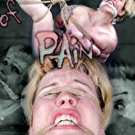 First pic of SexPreviews - Elizabeth Thorn blonde in blue dress is bound in rope made to cum