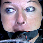 First pic of SexPreviews - London River in polka dot dress dungeon bound for wet orgasms