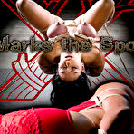 First pic of SexPreviews - Maxine X busty in red is rope bound and toyed by maledom Jack Hammer