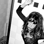 Fourth pic of Paz de la Huerta naked black-and-white mag scans