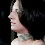 First pic of SexPreviews - Taylor Mae is rope bound in dark dungeon her pussy electro toyed
