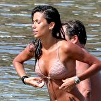 First pic of Federica Nargi in bikini on a beach in Mykonos Island